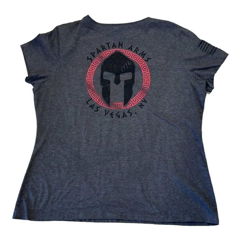 Spartan Arms Las Vegas Women’s V Neck Cotton Tee Shirt Size 2x